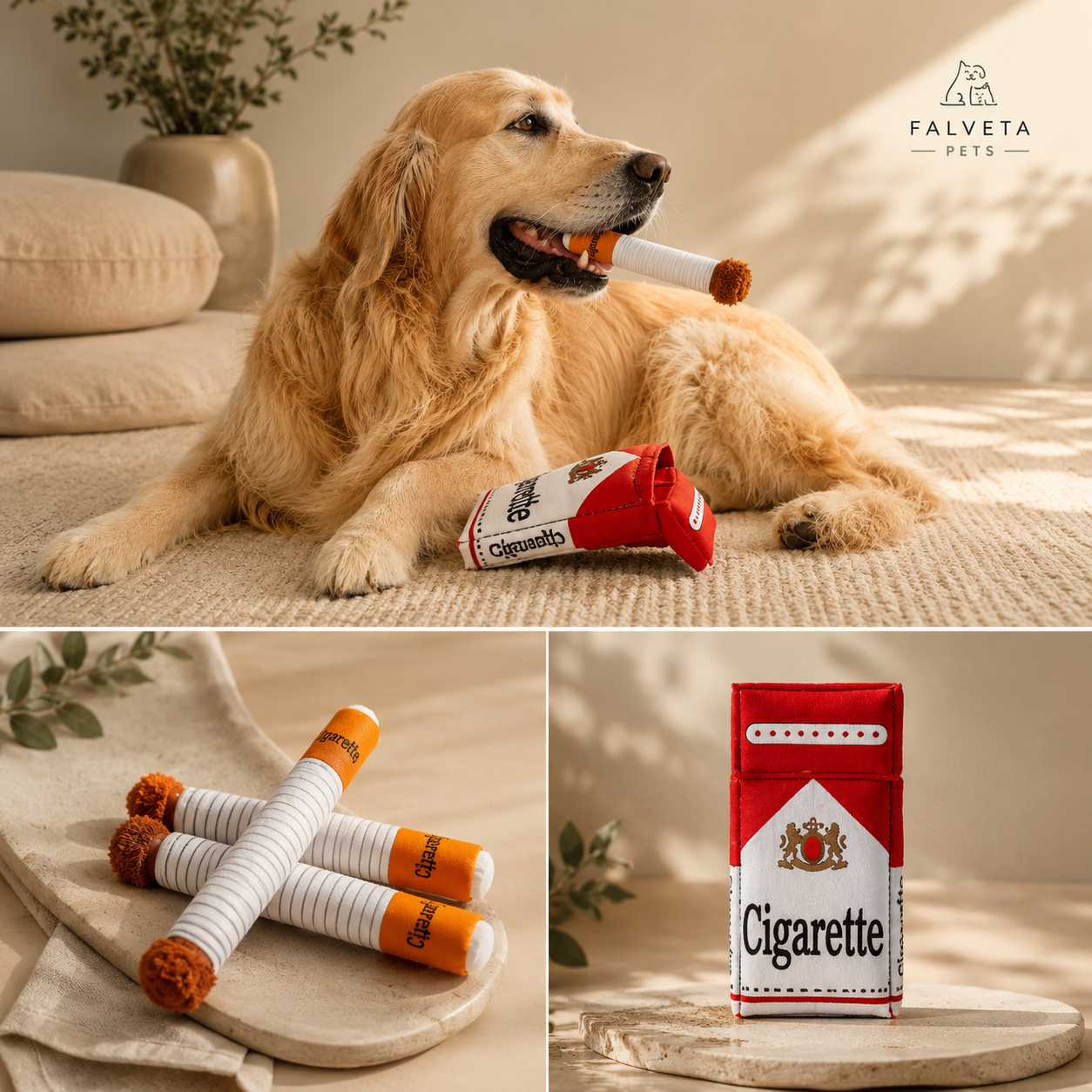 Bad Habits Chew Toy - Cigarette Dog Toy