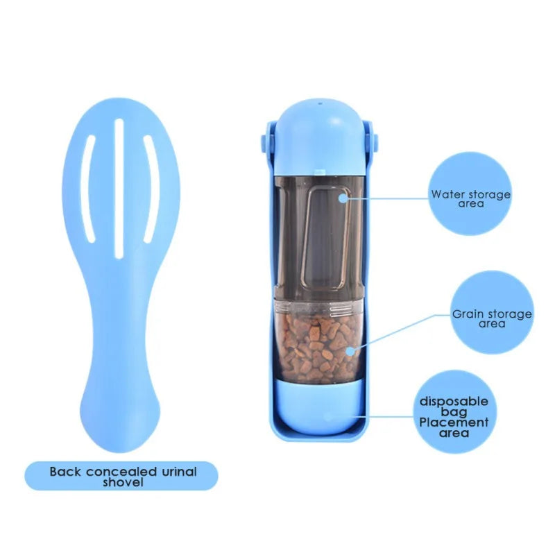 4-in-1 Portable Pet Water Bottle