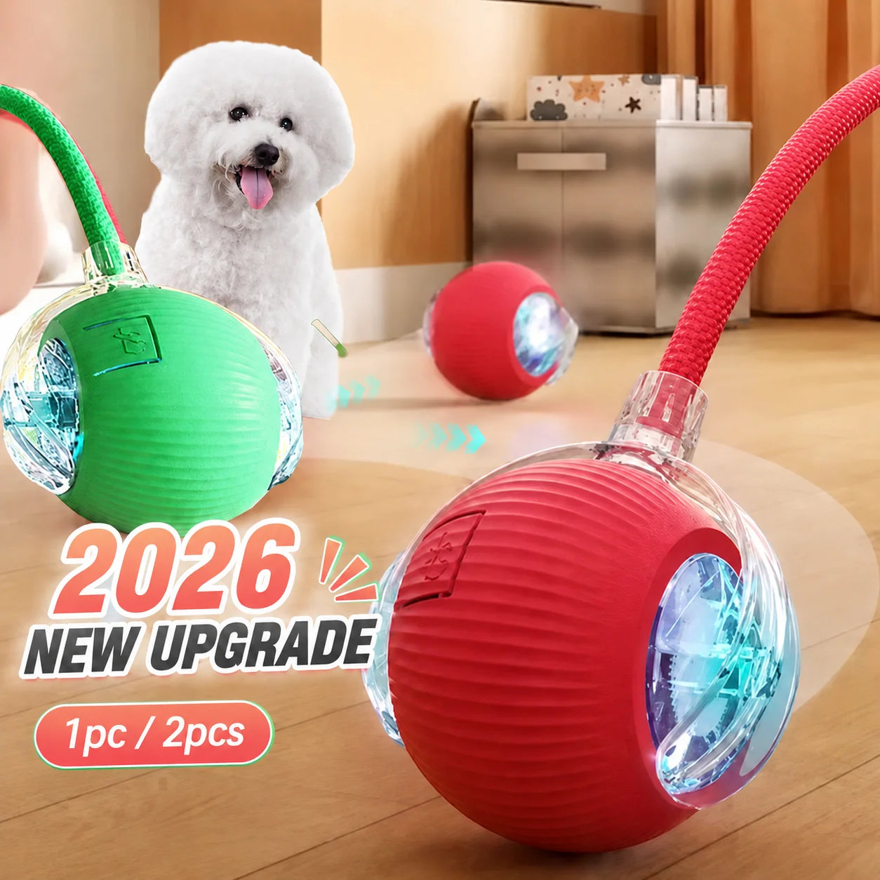 Interactive Dog Bounce Ball NZ - Chew & Fetch Toy