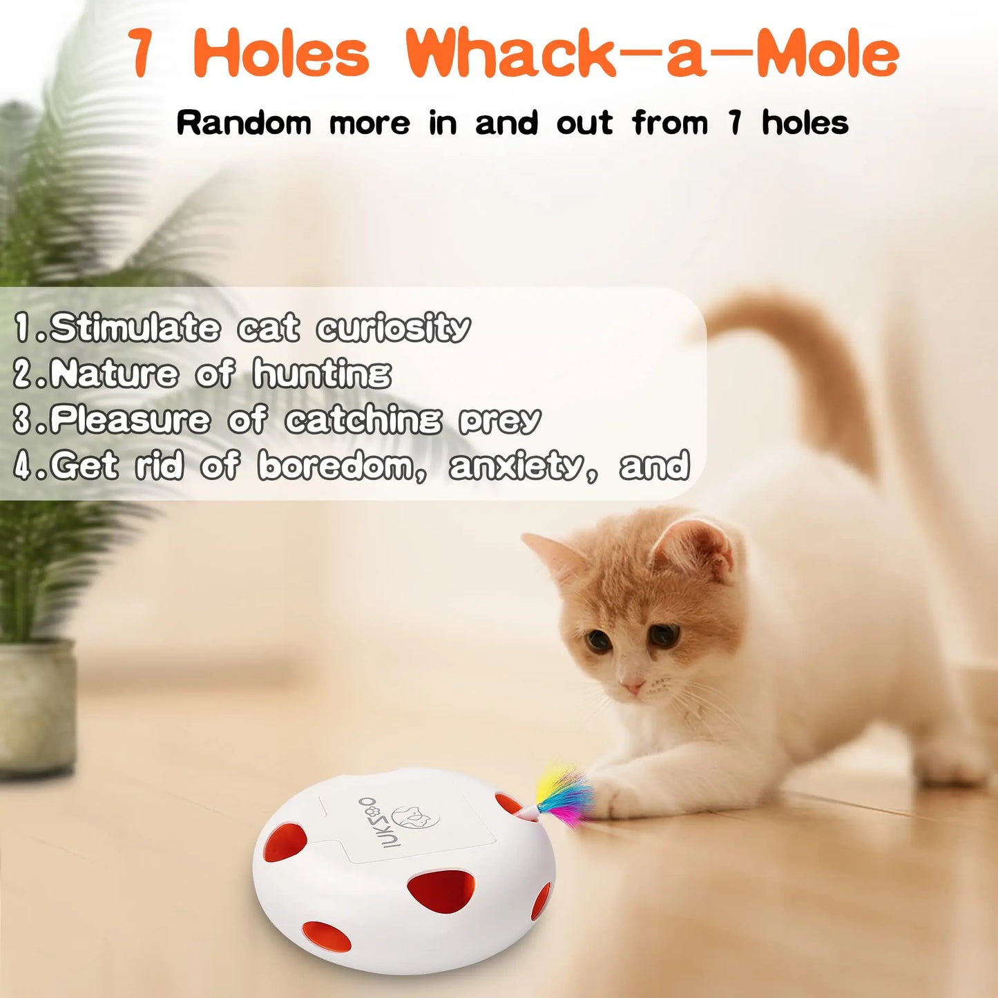Interactive Cat Track Tower NZ - Multi-Level Spinning Ball & Feather Toy