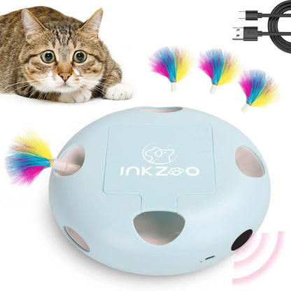 Interactive Cat Track Tower NZ - Multi-Level Spinning Ball & Feather Toy