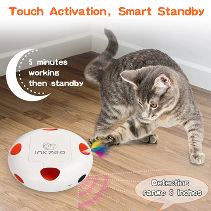 Interactive Cat Track Tower NZ - Multi-Level Spinning Ball & Feather Toy