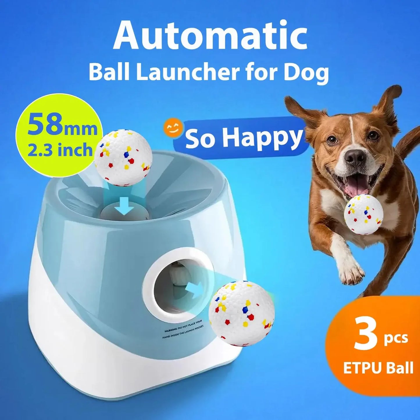 Automatic Dog Ball Launcher NZ - Interactive Fetch Toy