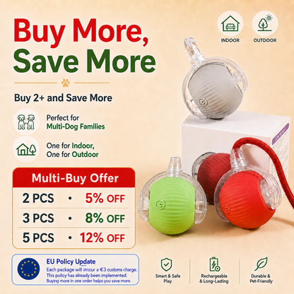 Interactive Dog Bounce Ball NZ - Chew & Fetch Toy