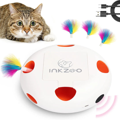 Interactive Cat Track Tower NZ - Multi-Level Spinning Ball & Feather Toy
