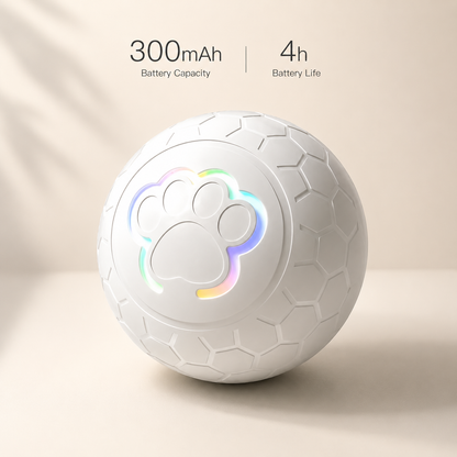 Interactive LED glow ball for cats — smart rechargeable toy NZ