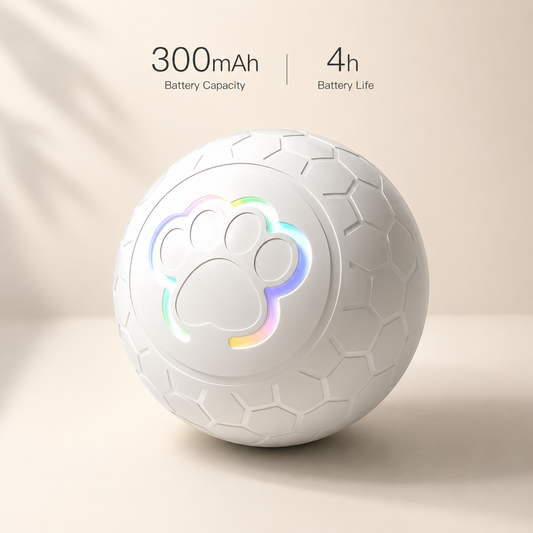 Interactive LED glow ball for cats — smart rechargeable toy NZ