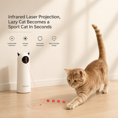 Automatic rotating laser cat toy — 4 adjustable distances NZ