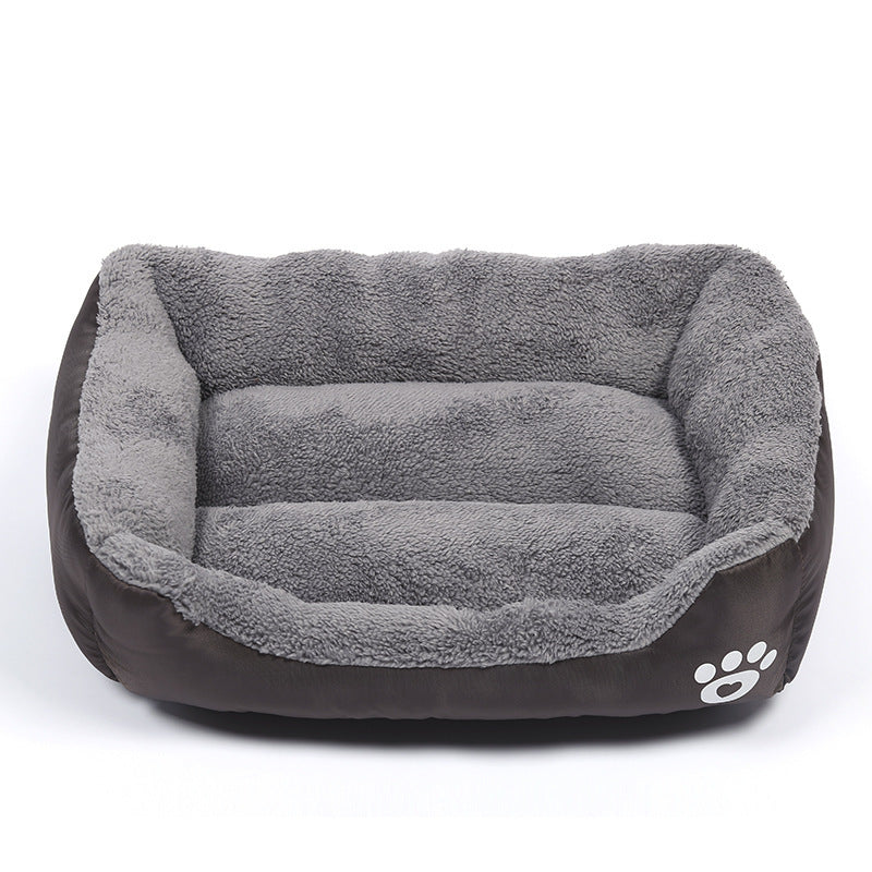 new soft and cozy fleece pet bed waterproof bottom suitable for small medium large pets keeps pets warm 2