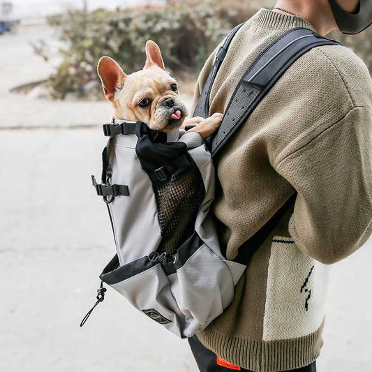 pet shoulder traveler backpack medium and large dogs exposed bag ventilation and breathable washable outdoor backpack 1